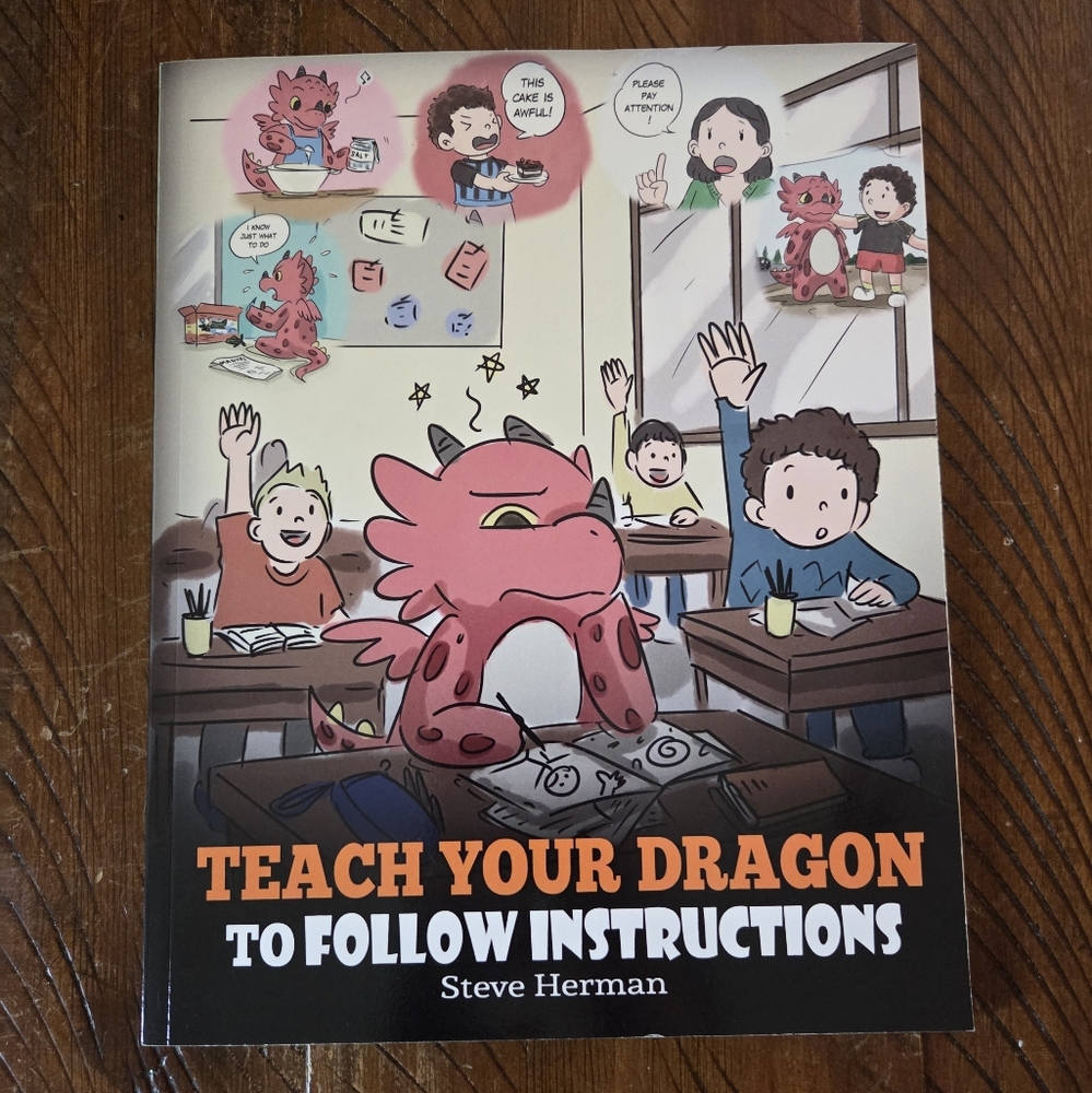 🎉5/$10 Teach Your Dragon to Follow Instructions Book